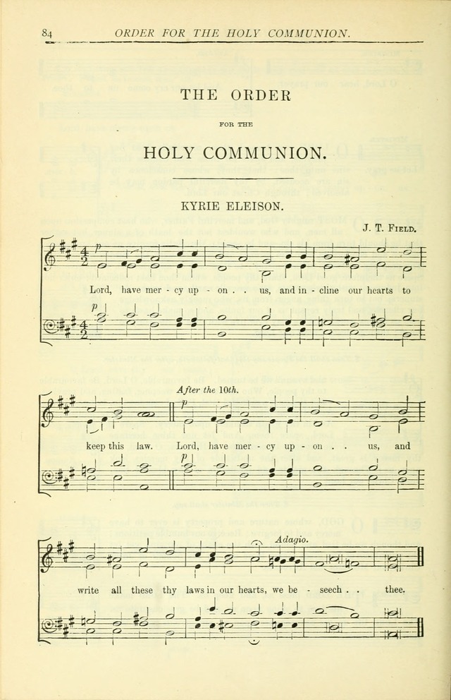 The Church Service Book: containing the words and music for the choral service, the morning and evening canticles, the holy communion, the Psalter, a selection of hymns from the hymnal with music page 91