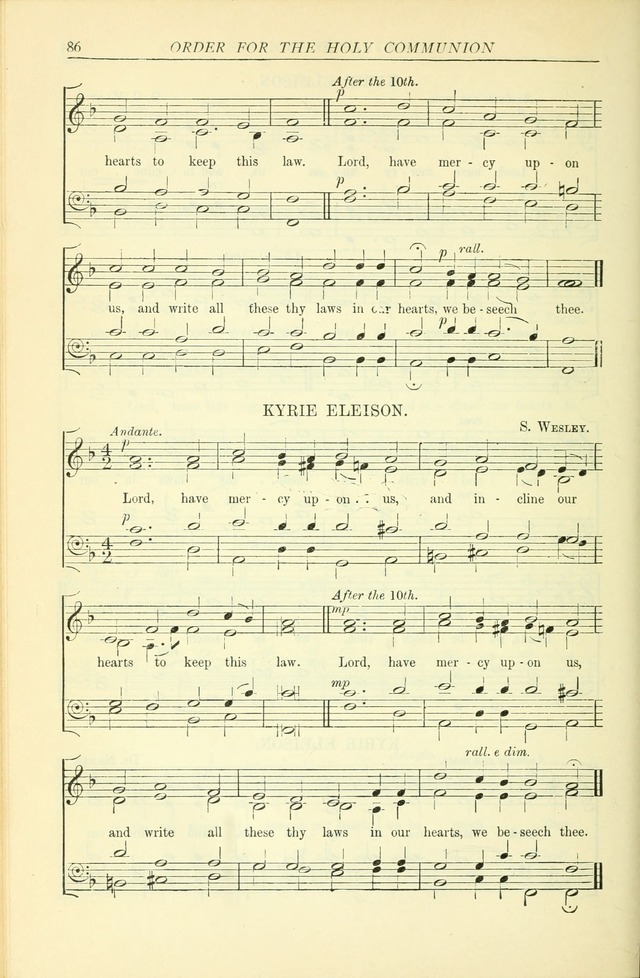 The Church Service Book: containing the words and music for the choral service, the morning and evening canticles, the holy communion, the Psalter, a selection of hymns from the hymnal with music page 93