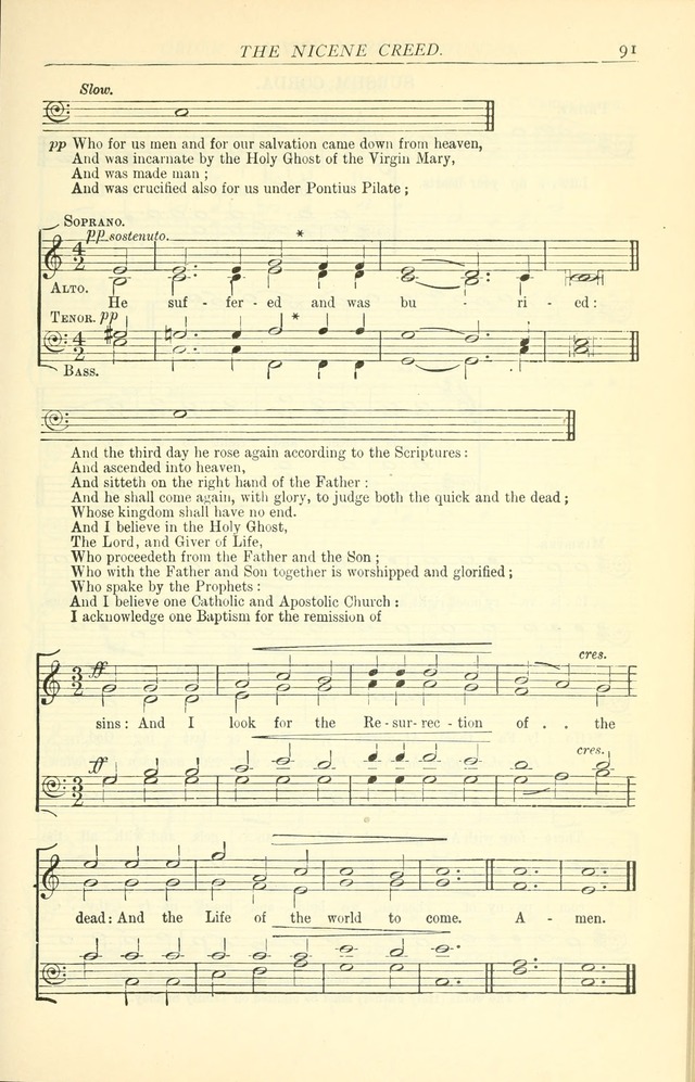 The Church Service Book: containing the words and music for the choral service, the morning and evening canticles, the holy communion, the Psalter, a selection of hymns from the hymnal with music page 98