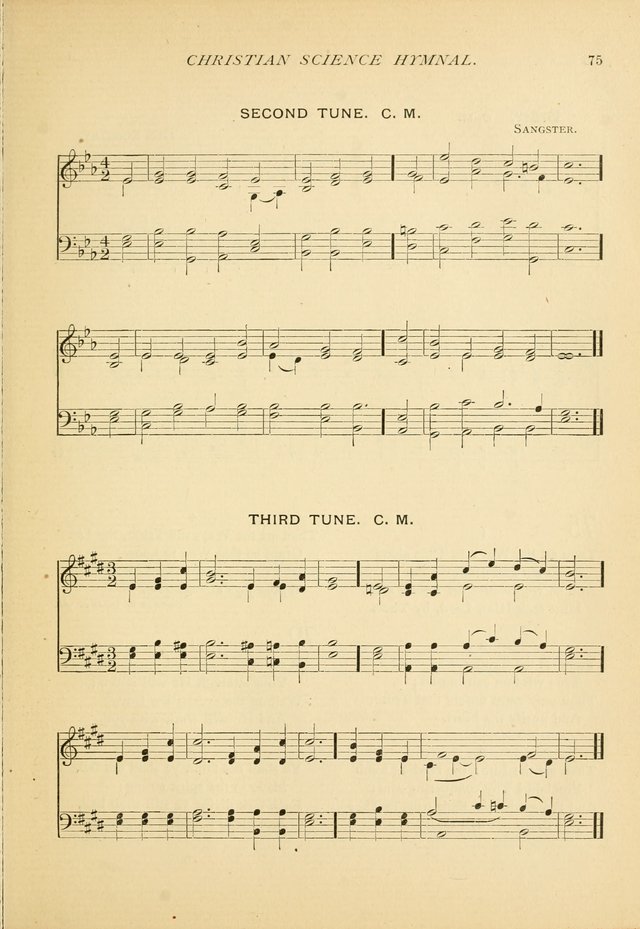 Christian Science Hymnal: a selection of spiritual songs page 75