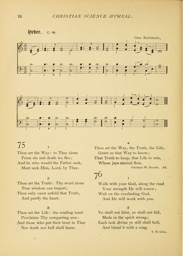 Christian Science Hymnal: a selection of spiritual songs page 76