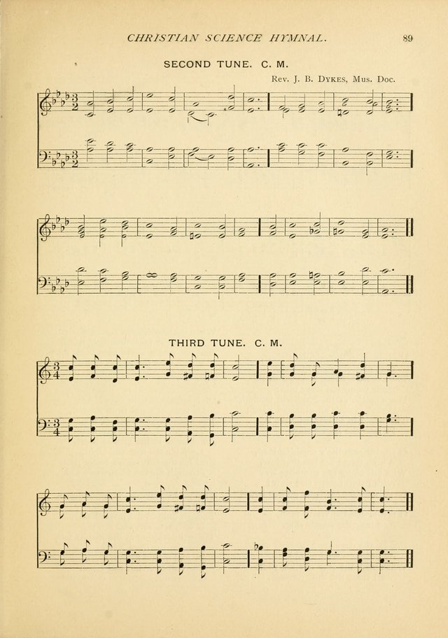 Christian Science Hymnal: a selection of spiritual songs page 89
