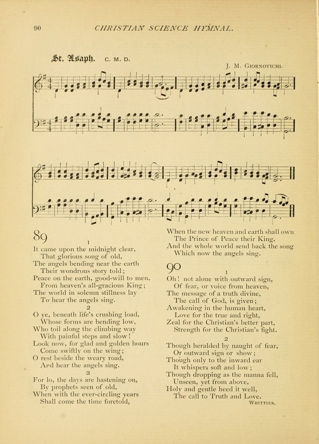 Christian Science Hymnal: a selection of spiritual songs page 90