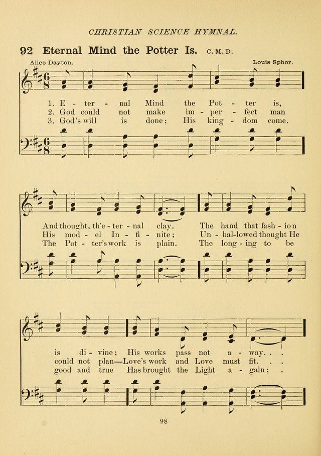 Christian Science Hymnal: a selection of spiritual songs page 107