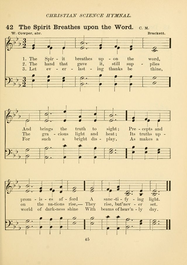 Christian Science Hymnal: a selection of spiritual songs page 54