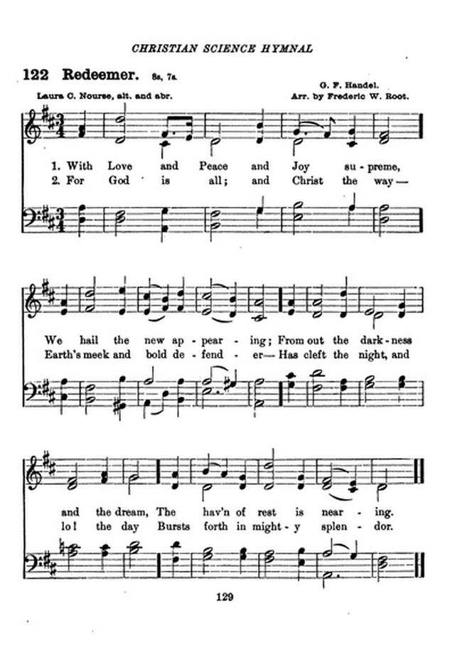 Christian Science Hymnal page 129
