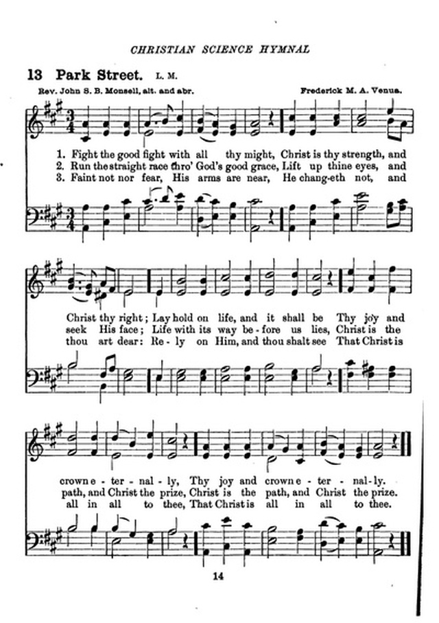 Christian Science Hymnal page 14