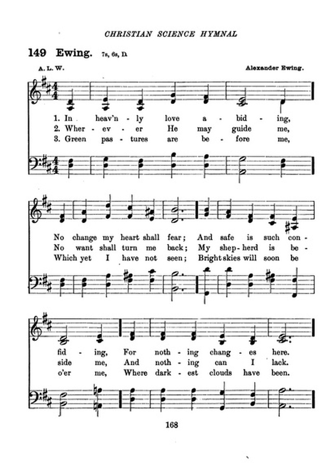 Christian Science Hymnal page 168
