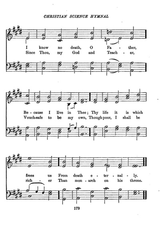 Christian Science Hymnal page 179