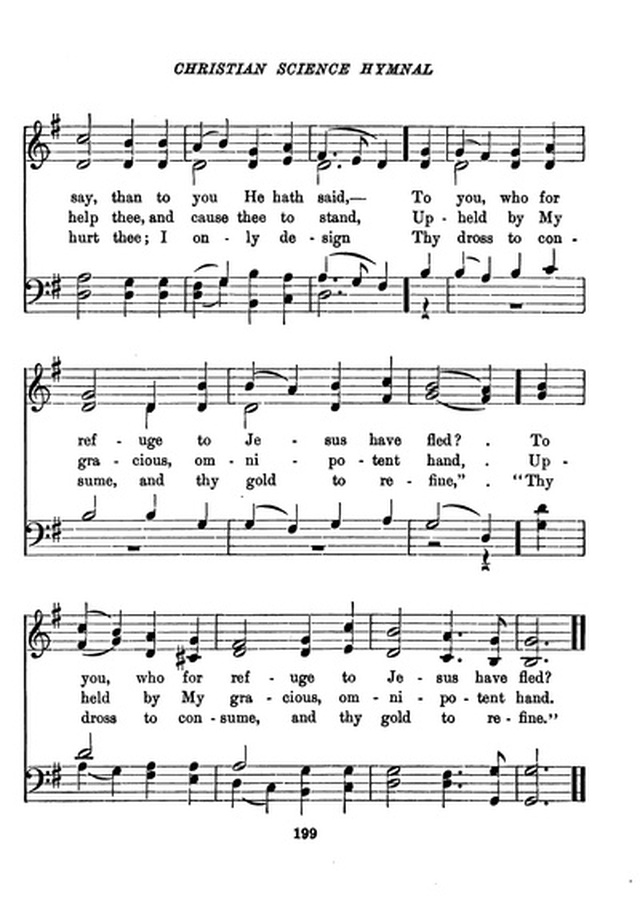 Christian Science Hymnal page 199