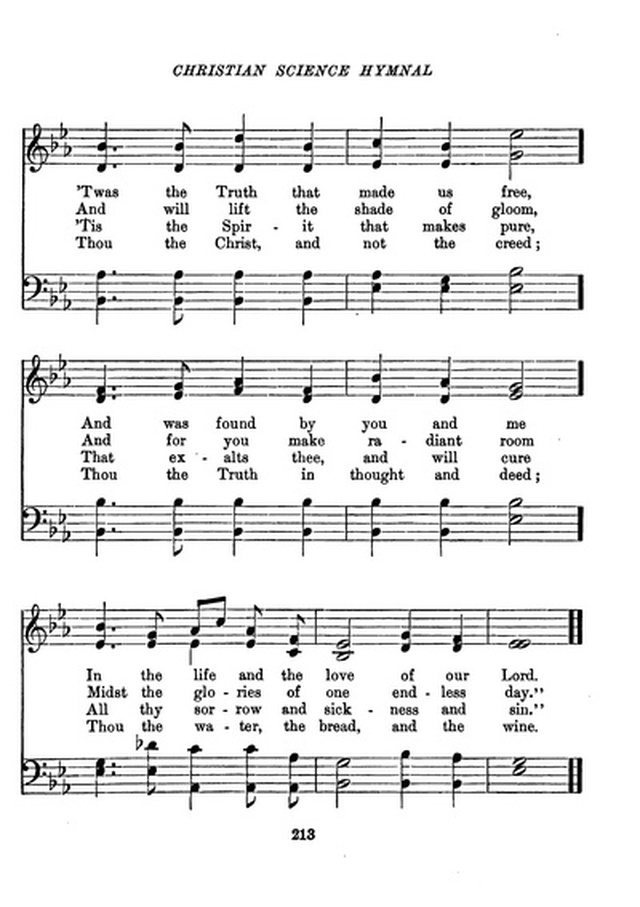 Christian Science Hymnal page 213