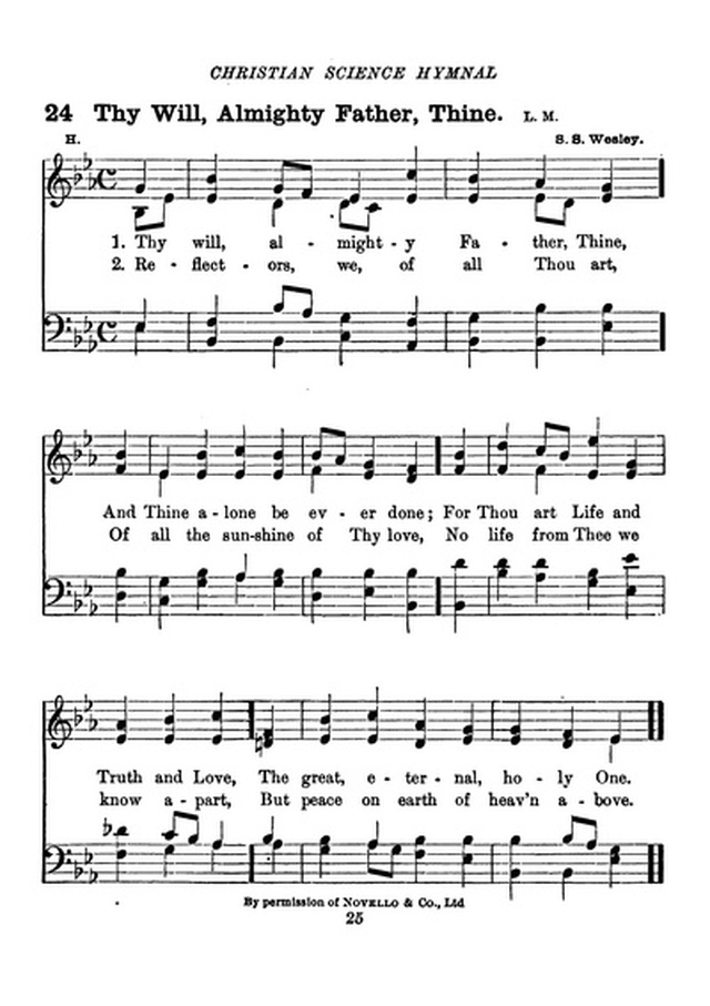 Christian Science Hymnal page 25