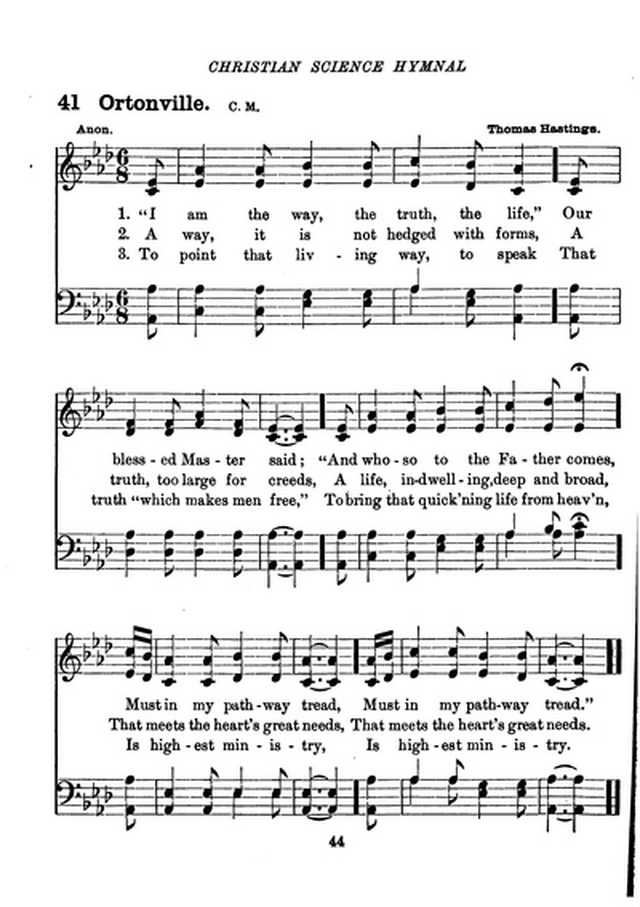 Christian Science Hymnal page 44