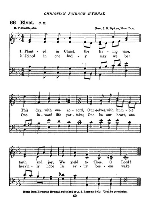 Christian Science Hymnal page 69