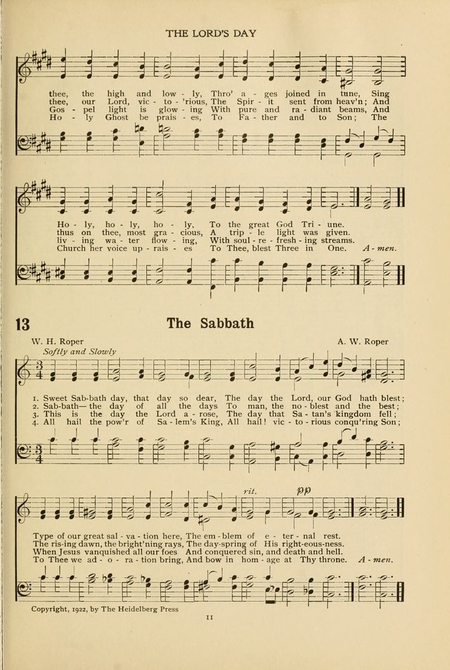 The Church School Hymnal page 11