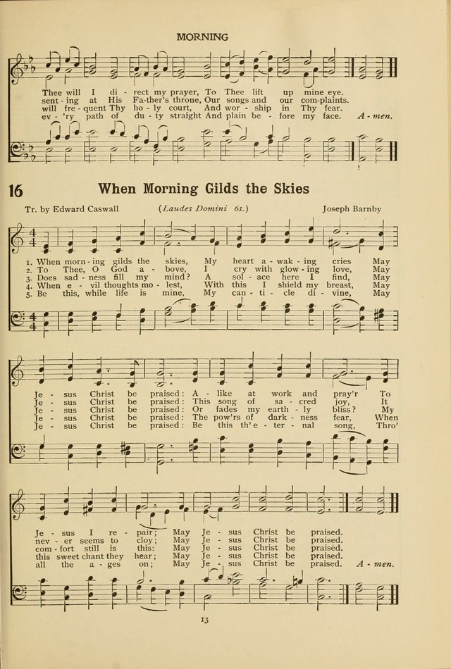 The Church School Hymnal page 13
