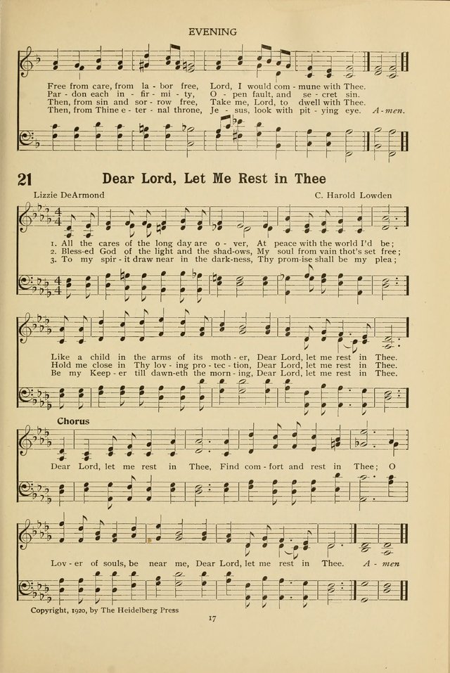 The Church School Hymnal page 17