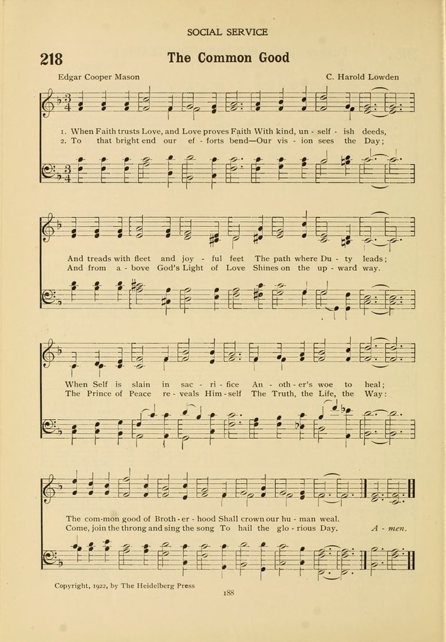 The Church School Hymnal page 188