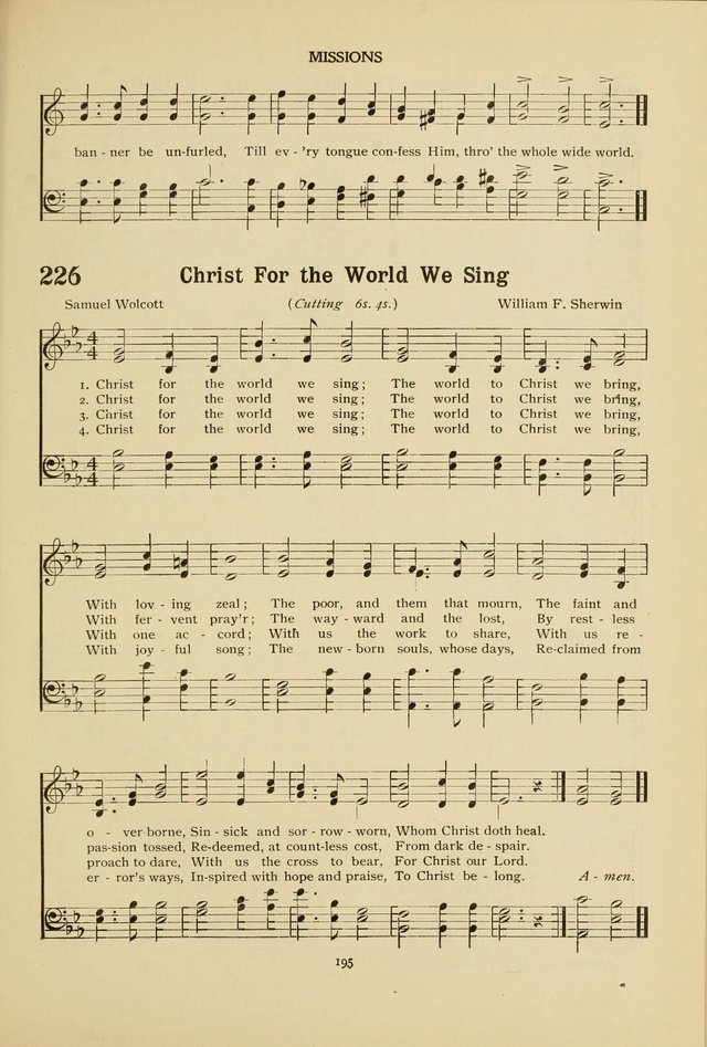 The Church School Hymnal page 195