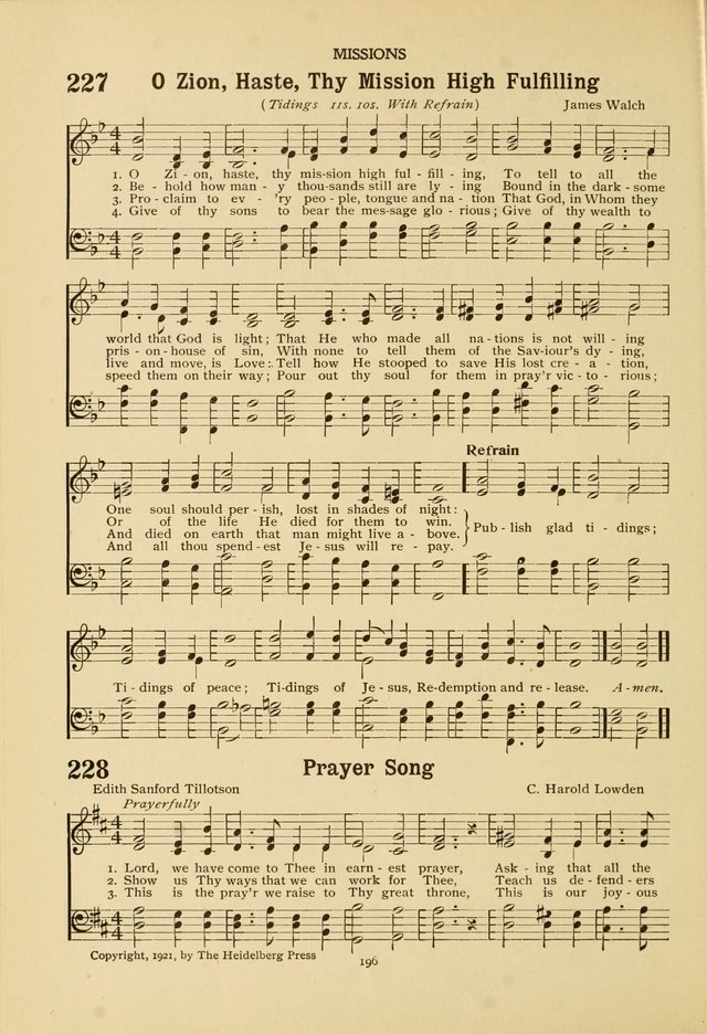 The Church School Hymnal page 196