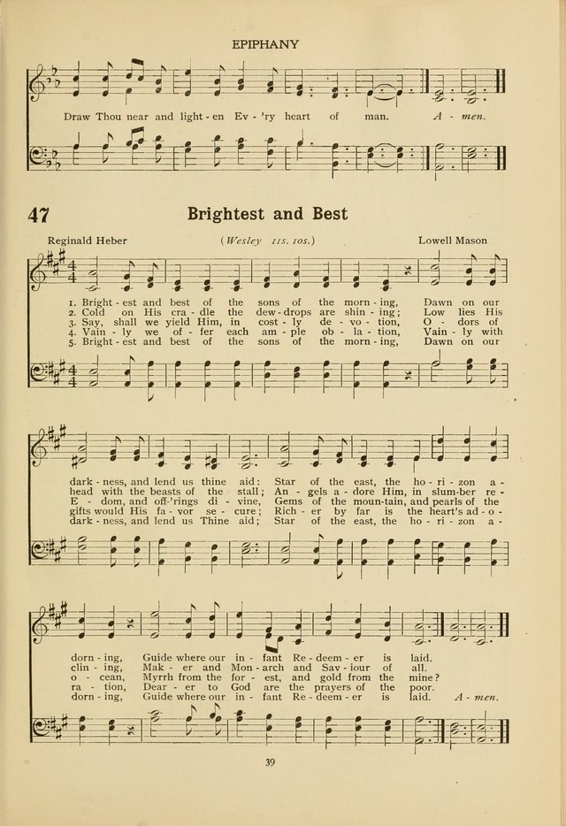 The Church School Hymnal page 39