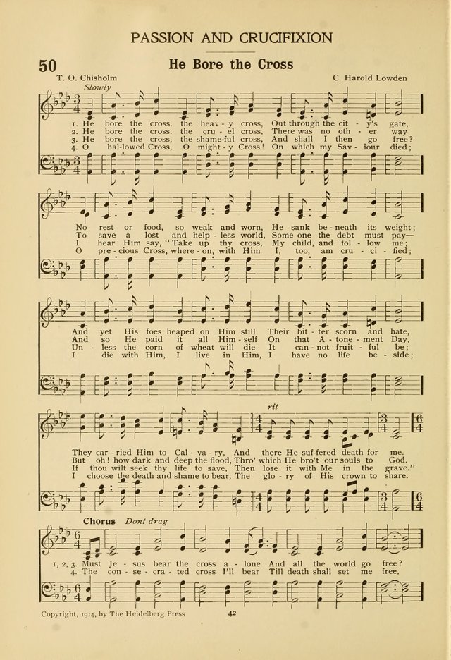 The Church School Hymnal page 42
