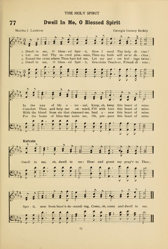 The Church School Hymnal page 67