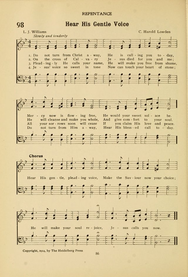 The Church School Hymnal page 86
