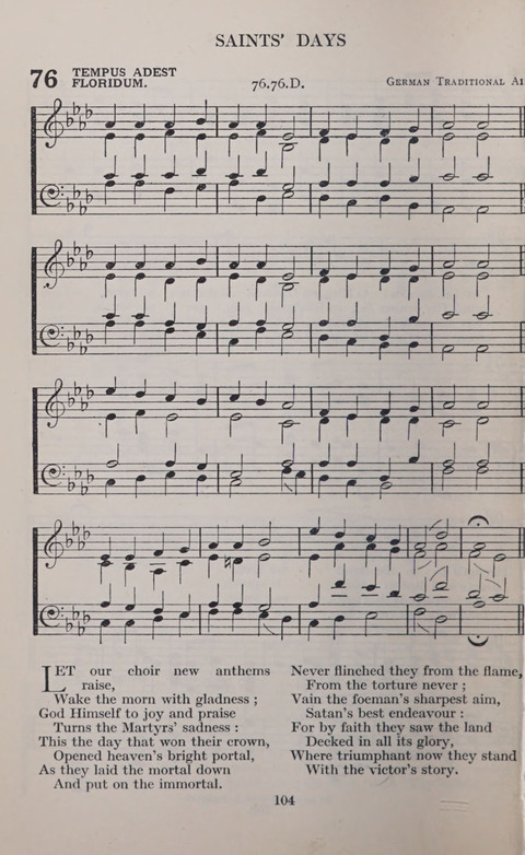 The Church and School Hymnal page 104
