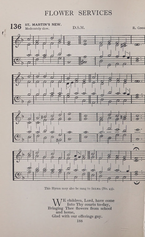 The Church and School Hymnal page 188