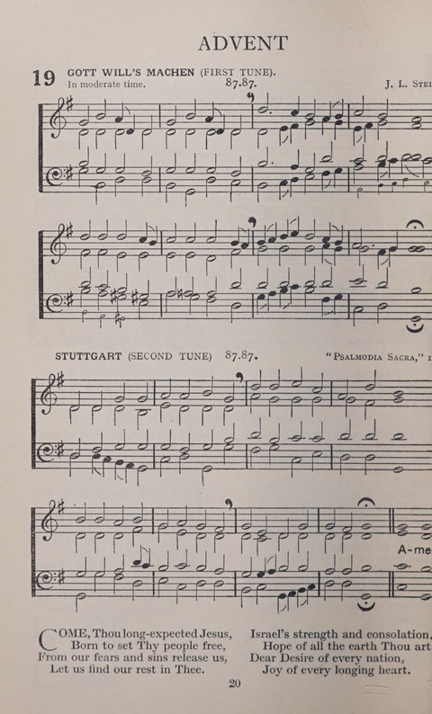 The Church and School Hymnal page 20