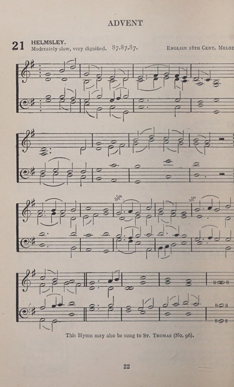 The Church and School Hymnal page 22