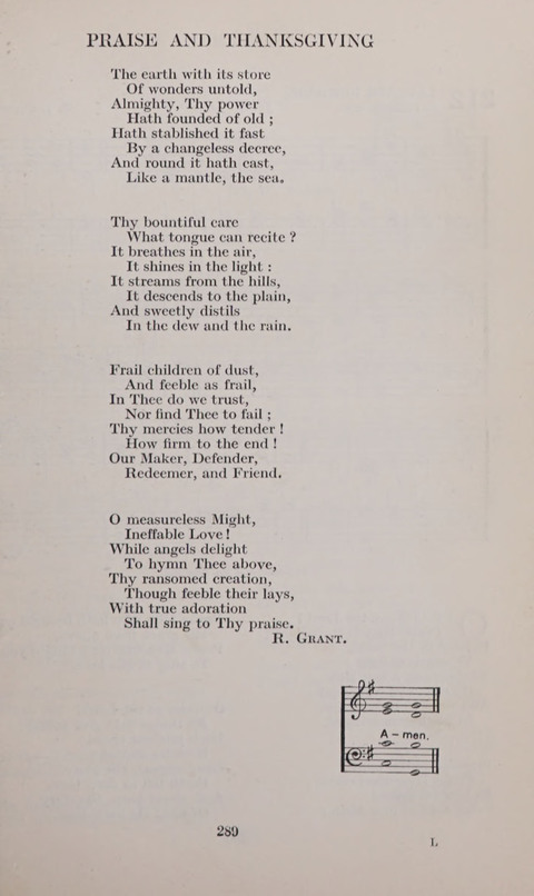 The Church and School Hymnal page 289