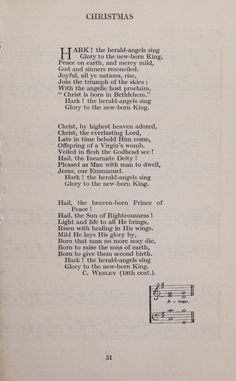 The Church and School Hymnal page 31