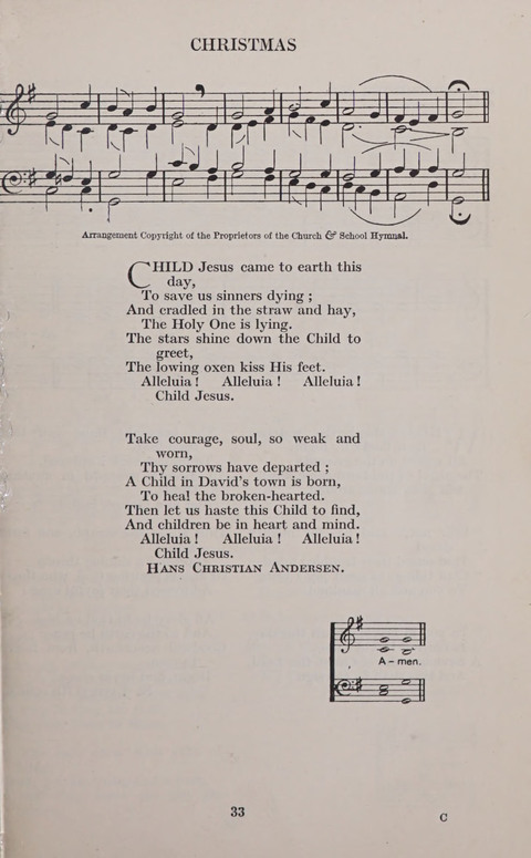 The Church and School Hymnal page 33