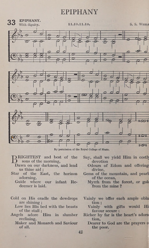 The Church and School Hymnal page 42