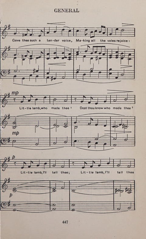 The Church and School Hymnal page 447