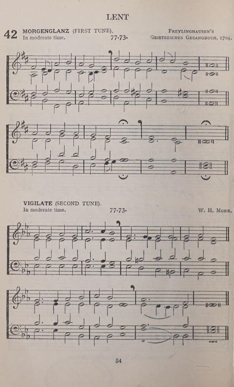 The Church and School Hymnal page 54