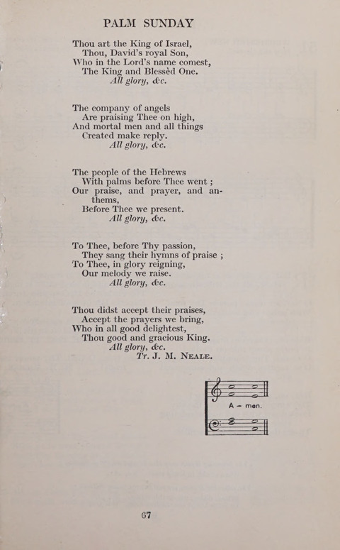 The Church and School Hymnal page 67