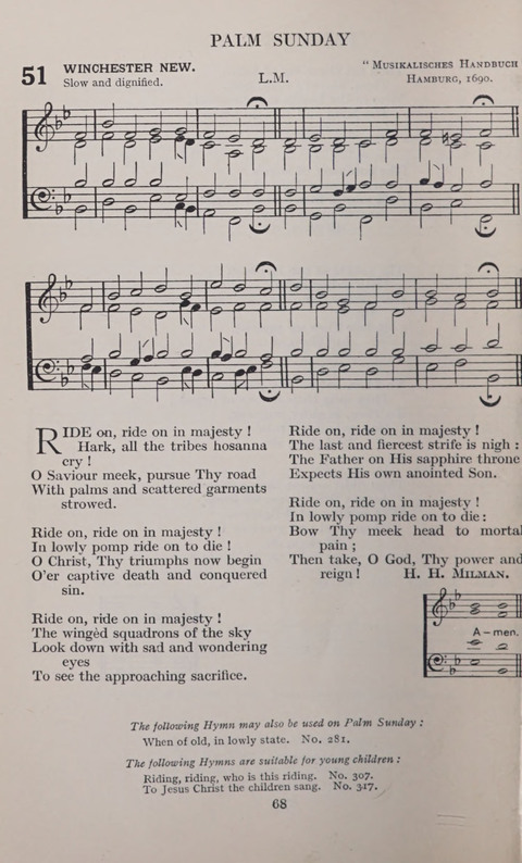 The Church and School Hymnal page 68