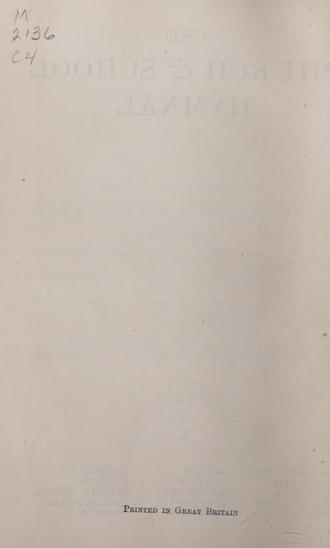 The Church and School Hymnal page ix