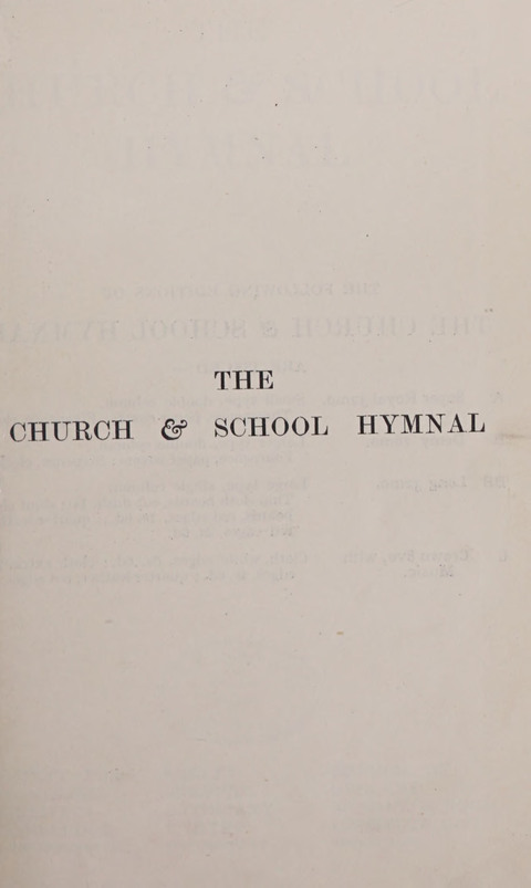 The Church and School Hymnal page vi