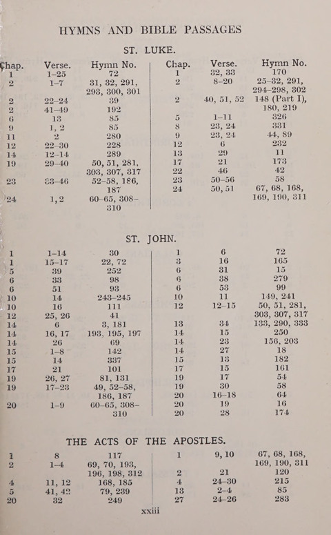 The Church and School Hymnal page xxviii