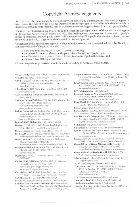 Christian Science Hymnal: Hymns 430-603 page 363