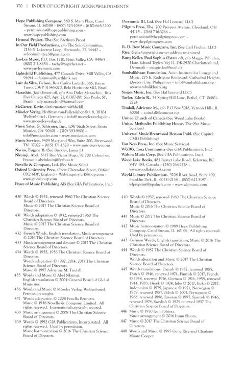 Christian Science Hymnal: Hymns 430-603 page 364