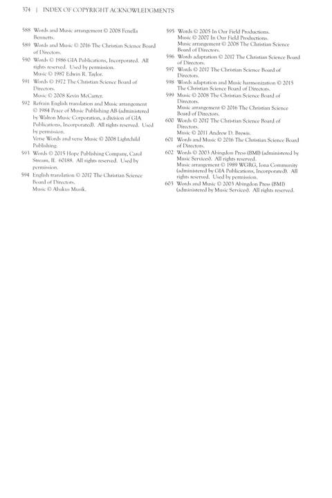 Christian Science Hymnal: Hymns 430-603 page 368