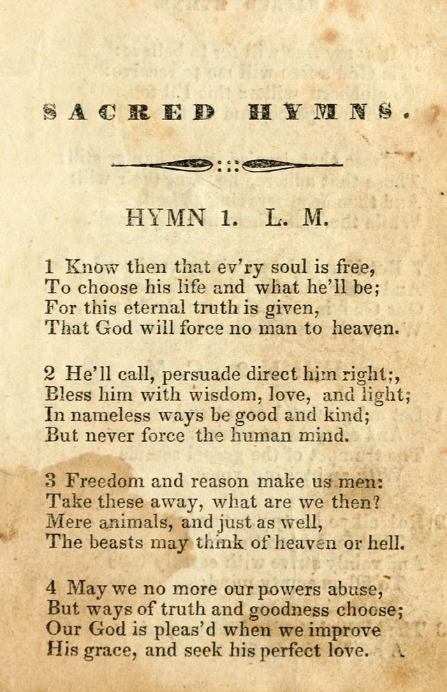 A Collection of Sacred Hymns, for the Church of the Latter Day Saints page 5