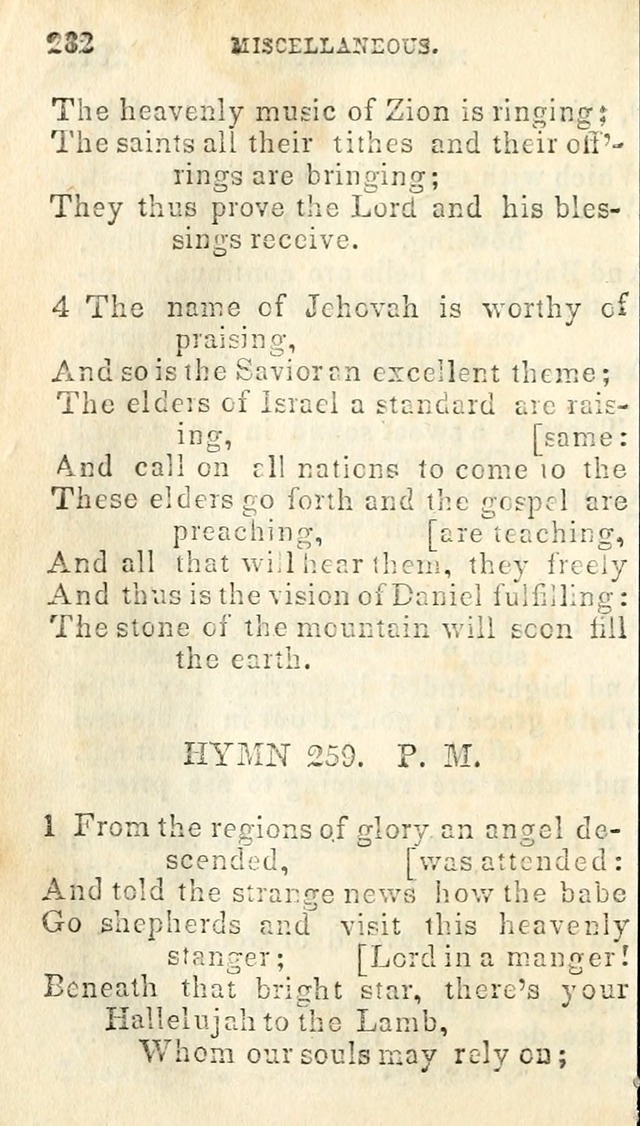 A Collection of Sacred Hymns, for the Church of Jesus Christ of Latter Day Saints page 284