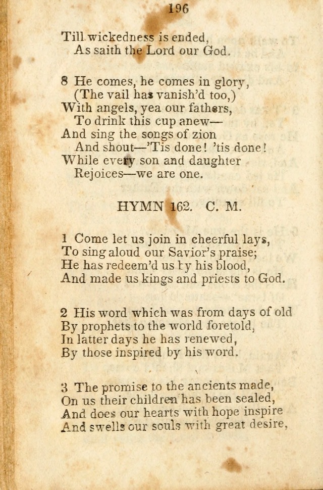 A Collection of Sacred Hymns for the Church of Jesus Christ of Latter-Day  Saints page 197