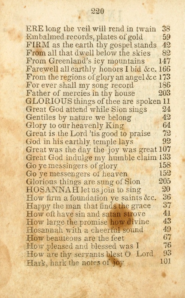 A Collection of Sacred Hymns for the Church of Jesus Christ of Latter-Day  Saints page 221